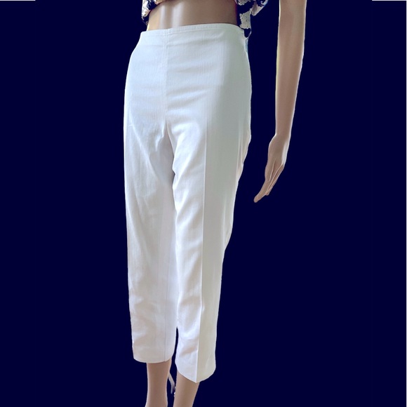 St. John White resort cropped pants size 4 - Picture 10 of 14